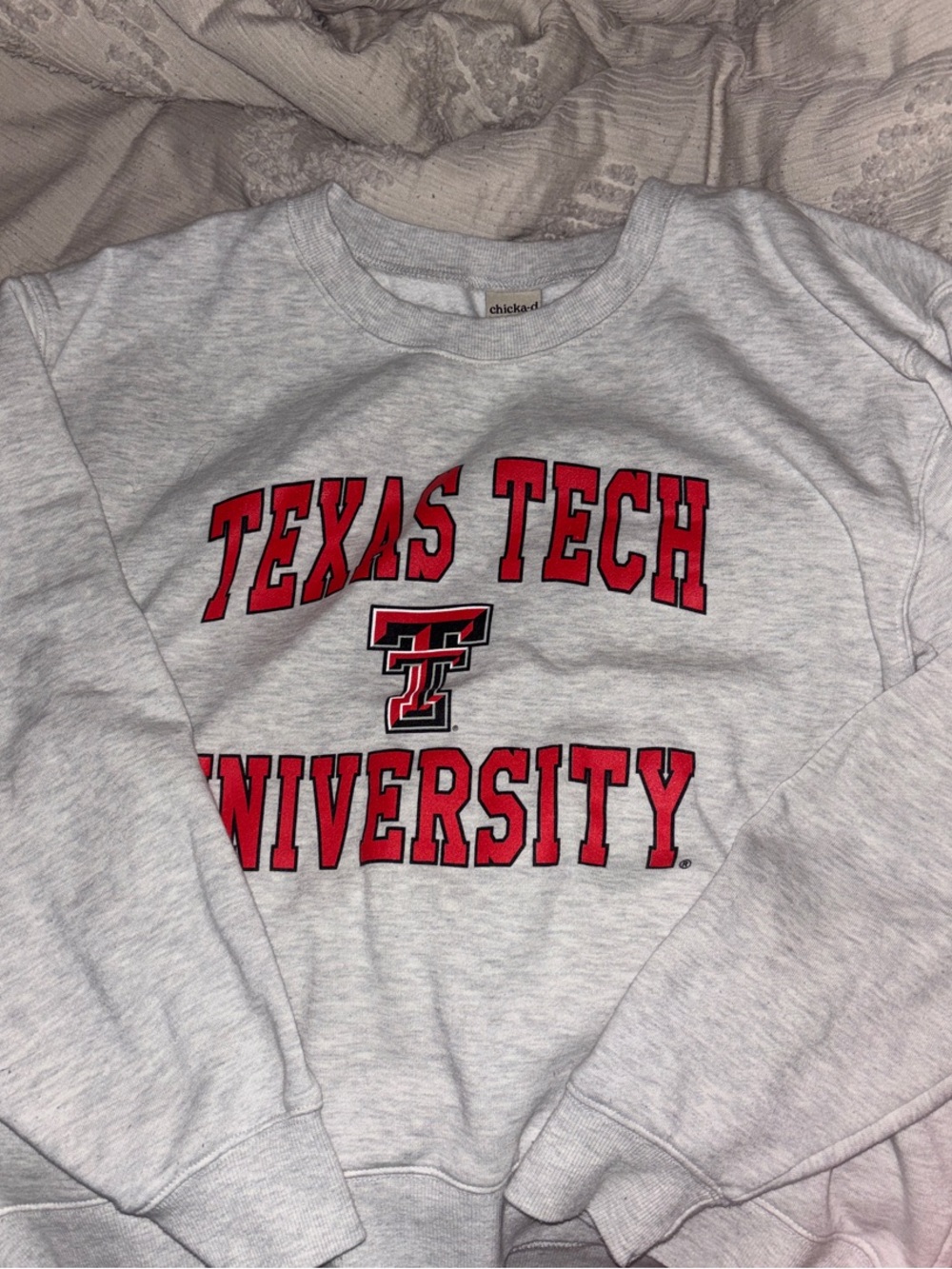 Texas Tech University Gray Crewneck Sweatshirt
